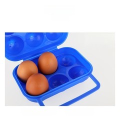 Picnic Egg Transport Case 4 Slot Foldable PP Container for Outdoor Use