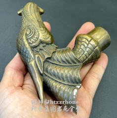 Solid Brass Dragon Head Statue Walking Stick Cane Handle Top Topper Collection