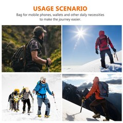 2Pcs Hiking Poles Holder Alpenstocks Storage Bag Carrying Pouch