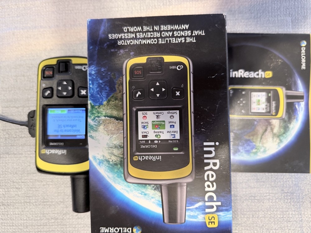 DeLorme inReach SE Satellite Communicator Model INRCH20 Good Cond needs battery