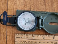 Vtg Heavy Duty Model 27 Cammenga U.S. Phosphorescent Military Compass