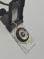Brunton TruArc15 F-TRUARC15-DMIL-K-GL Compass Rare Earth Magnet, Glow, Mirrored
