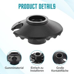 Set of 4 Touring Plates, Snow Plates for Hiking Poles Threaded Rubber Snow…