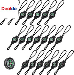 20 Pcs Mini Survival Compass, Outdoor Camping Hiking Pocket Compass, Liquid Fill
