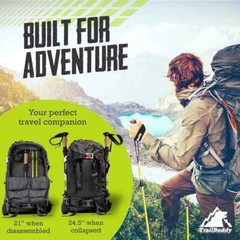 Trailbuddy Trekking Poles – Lightweight, Collapsible Hiking Poles -Price is each