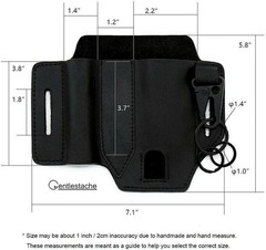 PU Leather man Sheath Multitool With Pen Holder Sheath EDC Pocket Organizer [