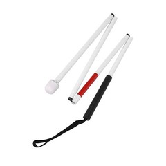 Aluminum Alloy Blind Cane Walking Stick Durable Foldable Anti-slip Grip 50 inch