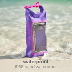 Mini IP68 Waterproof Bucket Bag – Roll Top Dry Bag 2L Cap with Purple Paradise