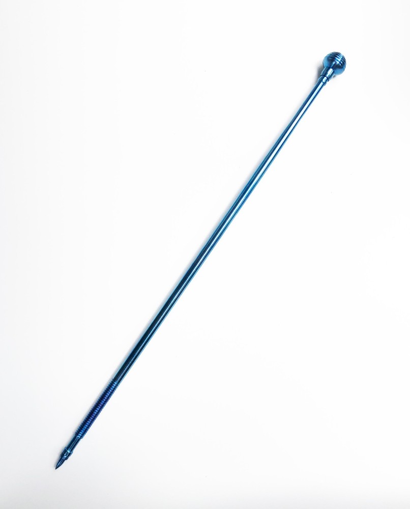 Handcrafted Convertible Titanium Walking Cane with Ice Ferrule – One of a Kind