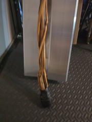 48″ Hand Carved Finished Wood Twisted Curled Hiking Walking Stick Cane