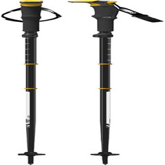 Genuine Guide Gear Pivot Trekking Poles, Durable 3-Piece Folding Trekking Pole,