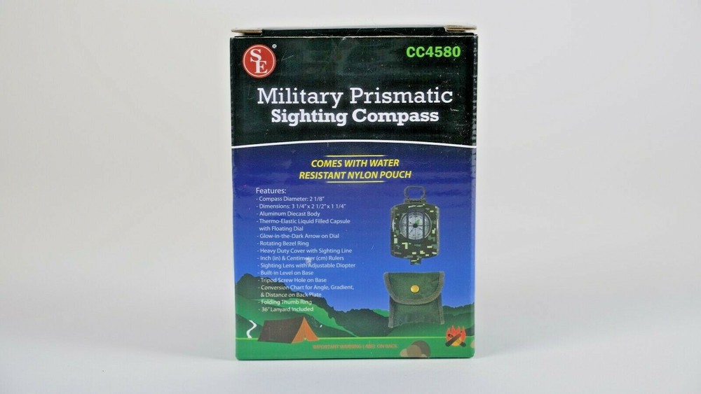 Compass SE Military Prismatic Sighting Compass Survivor Series Camouflage CC4580