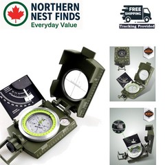 Easy-Read Waterproof Military Compass with Inclinometer for Outdoor Exploration