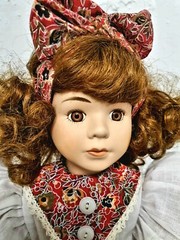 Artist doll porcelain doll porcelain head 42 cm collector rarity vintage antique