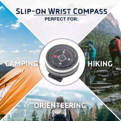 Mini Watch Wrist Strap Pocket Compass Outdoor Camping Hiking Survival Tool 25MM