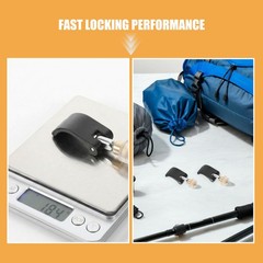 9Pcs Durable Flip Lock Clamp Nylon Trekking Pole Accessories for Mountaineering