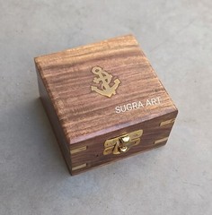 SUGRA ART Personalized Compass with Magnifier, Multifunctional Custom Compass