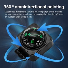 Adjustable Car Dashboard Navigation Compass Ball for Boat Marine Truck