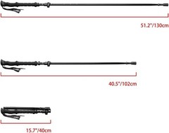 Lightweight Collapsible Trekking Pole with Carrying Case – Adjustable to 51”