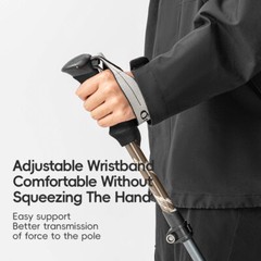 Qunature Hiking Poles,Trekking Poles,Foldable Adjustable 110–130 cm,Ultralight