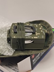 SE CC4580 Survival Emergency Compass Green Camo Olive US Military Style & Case