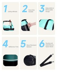 Waterproof Dry Bag for Women Men, 5L//20L Roll Top Lightweight Dry 10L Green