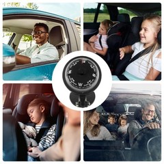 Adjustable Compass For Car Dashboard Self Adhesive Auto Dashboard Compass Ball