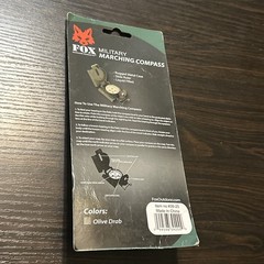 Fox Outdoor Military Marching Compass 39-20 Metal Case Liquid Filled Olive Drab