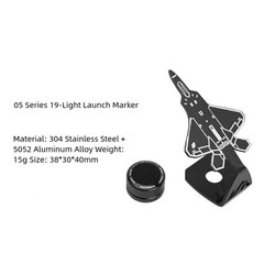 Outdoor Game Accessories with 19 Lights and 360 Degree Rotating Turntable