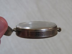 VTG German Made Field Pocket Compass WWII Era?? Silver Tone Metal READ