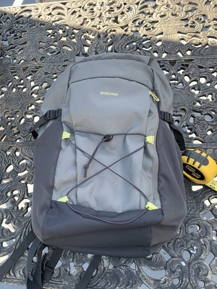 Decathlon Quechua Forclaz Symbium 70+10L Hiking Backpack Black/Green Adjustable