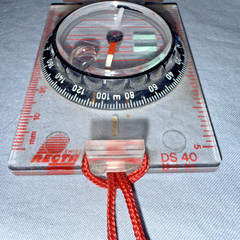 Original Military Field Compass w/Mirror Vintage Swiss Army DS40 Compass