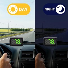 Velocimetro digital GPS para auto MPH HUD universal con pantalla LED grande