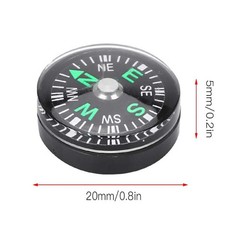 Lightweight Pocket Oil Filled Button Compass, Portable for Gym Outdoor (Green)