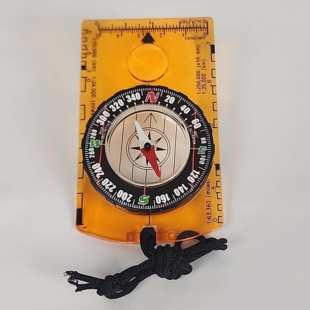 Compass Orienteering Map Reading Navigation Backpacking Hiking Clear Scaled