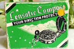 VTG Lensatic Engineer Compass Your Direction Protector w/ Original Box and Paper