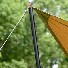 Compact 31MM Adjustable Aluminum Alloy Awning Pole Set for Travel Convenience