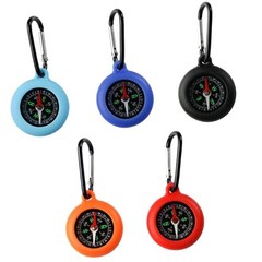5Pcs Camping Hiking Pocket Compasses Small Keychain Compasses Outdoor Tool