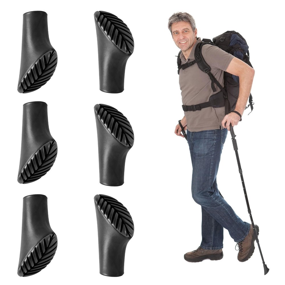 6 Pack Nordic Walking Poles Rubber Bumpers, Walking Poles Rubber Bumpers, Rubber Bump…