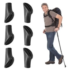 6 Pack Nordic Walking Poles Rubber Bumpers, Walking Poles Rubber Bumpers, Rubber Bump…