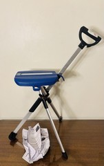 STEP2GOLD Ta-Da Chair Series 2 Portable Trekking Hiking Pole, 36.2″ LARGE – BLUE