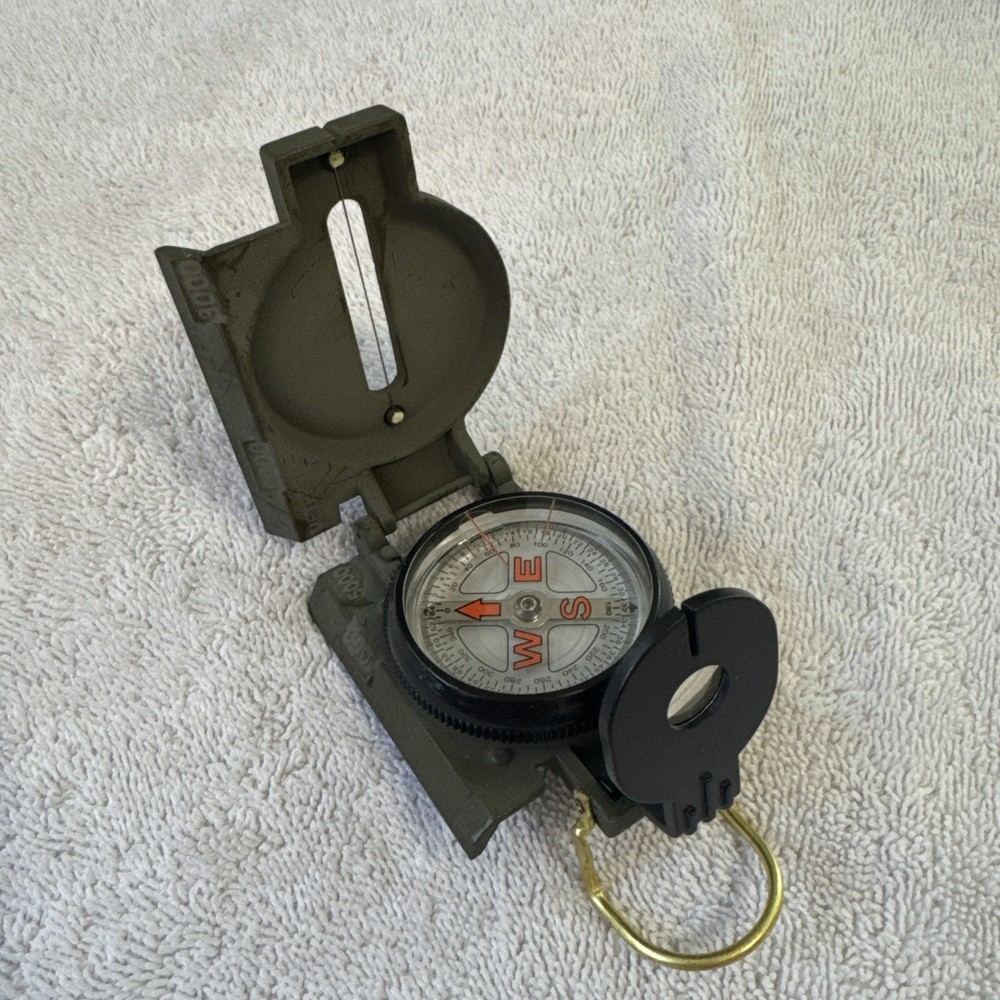 Eddie Bauer Hiking Mountaineering Military Compact Compass Scale Green China