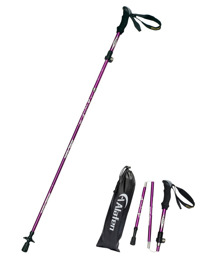 Aluminum Collapsible Ultralight Travel Trekking Hiking Pole for Men and Women…