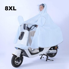 Detachable Heavy Duty Dual Brim Rain Hood Waterproof Thickened Raincoat