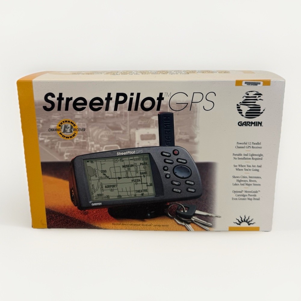 NEW Vintage 1998 First-Gen Garmin StreetPilot Car GPS – Original Packaging MINT