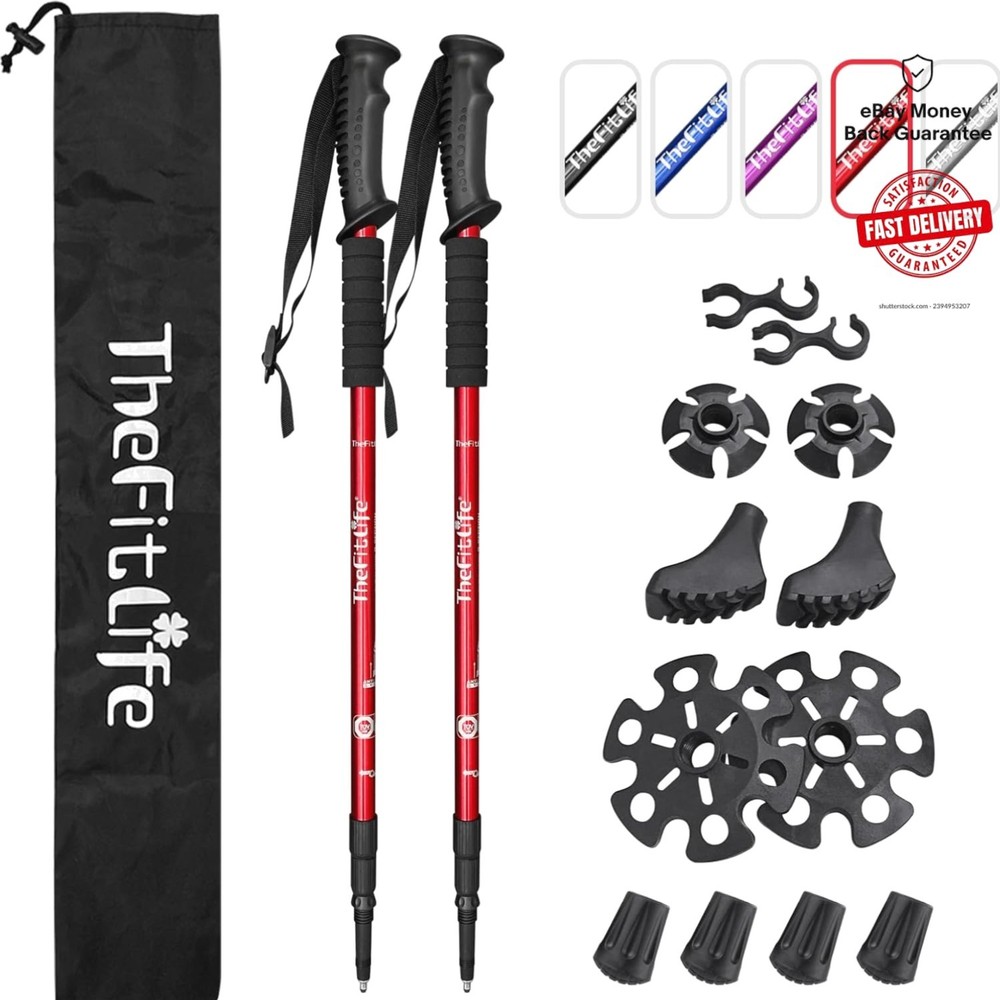Ultralight Hiking Poles – Anti-Shock, Telescopic Design for All Trails