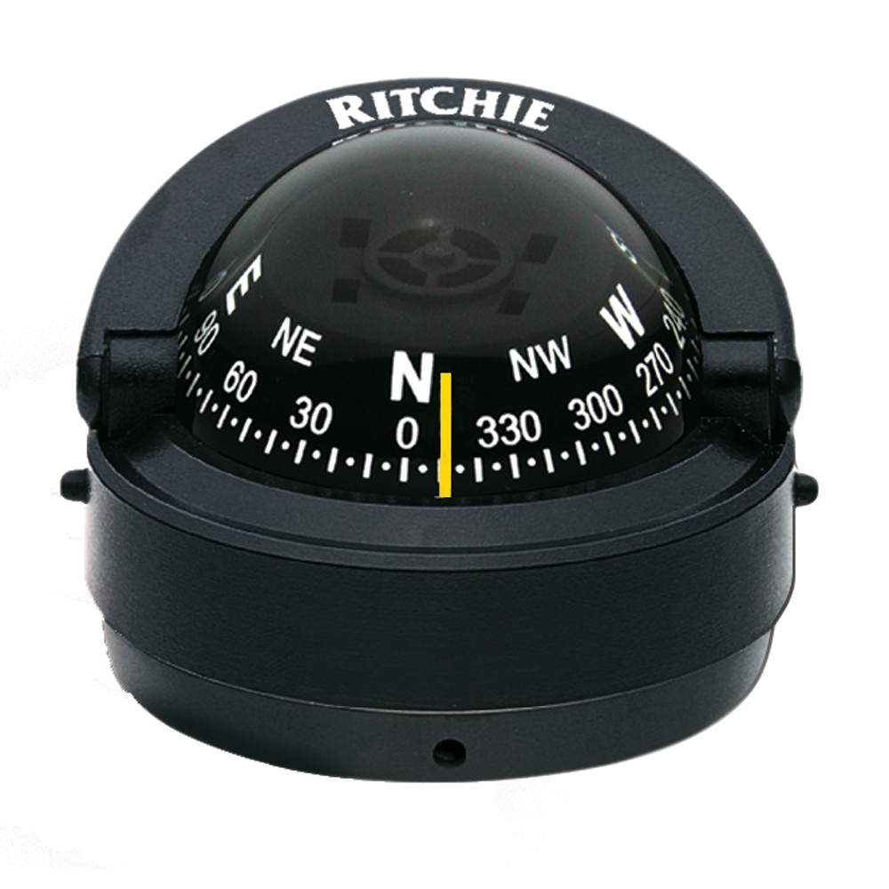 Ritchie S-53 Explorer Compass – Surface Mount – Black S-53 UPC 010342160416
