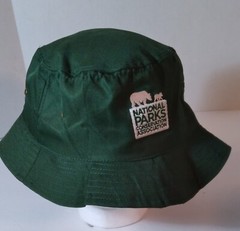 National Parks Conservation Association Bucket Hat / Embroidered Green-Retro NEW