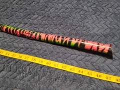 45″ Hand Crafted Wood Walking Stick/Staff(SONIC PINK NIGHT DESIGN/GLOW IN DARK
