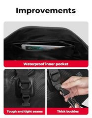 Waterproof Motorcycle Dry Bag – Duffle Tail Bag Soft Luggage, 40L Black